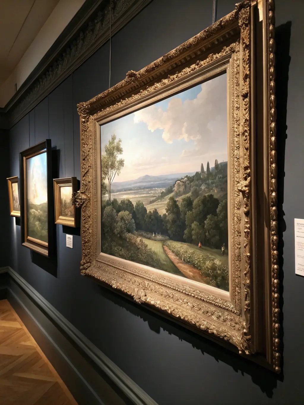 A photograph of a student's final project from Visual Society, showcasing a high-quality print displayed in a gallery setting, highlighting the culmination of their learning.